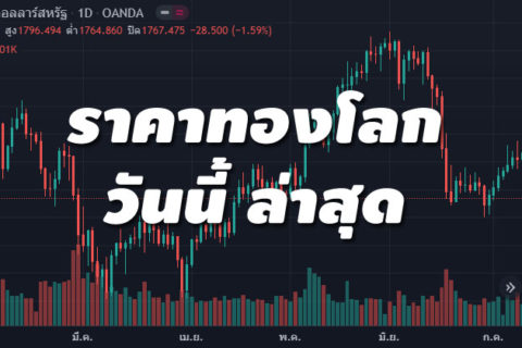 ราคาทองโลก วันนี้ ล่าสุด